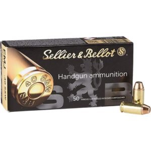 Sellier & Bellot Pistol & Revolver Ammo .40 S&W 180 gr FMJ 965 fps 1000/ct Case