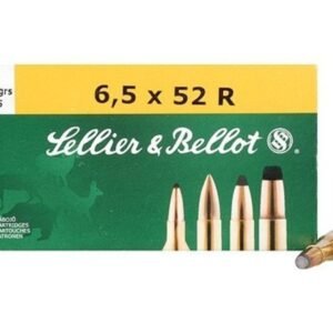Sellier & Bellot Rifle Ammunition 6.5x52R 117 gr SP 775 fps 20/ct