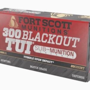 Fort Scott Munitions 300 Blackout Subsonic Rifle Ammo - 190gr | 20rd Box