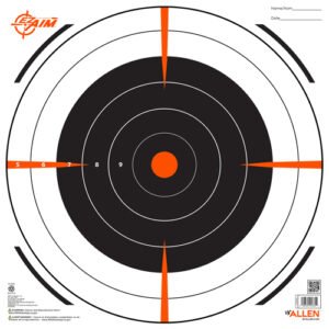 ALLEN EZ AIM BULLSEYE TARGET - 12-PK 12"X12"