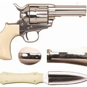 CIMARRON DOC HOLLIDAY COMBO - 45LC FS 3.5" NICKEL TRU-IVORY