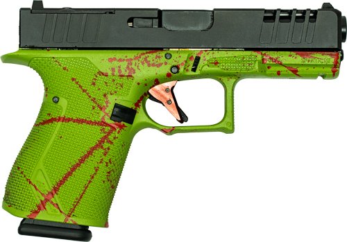GLFA 19 STRIKER 9MM 4" 15 SHOT - BLK SLIDE SPLATER ZOMBIE FRAME