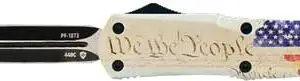 TEMPLAR KNIFE SMALL OTF WE THE - PEOPLE 2.75" BLACK DAGGER