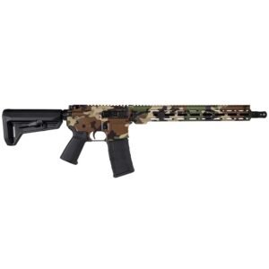 Shark Coast Tactical "M81 Woodland" Rifle 5.56mm 30rd Magazine 16" Barrel 15" M-LOK Handguard